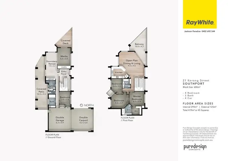 Floorplan of Homely house listing, 21 Korong Street, Southport QLD 4215