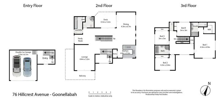 Floorplan of Homely house listing, 76 Hillcrest Avenue, Goonellabah NSW 2480