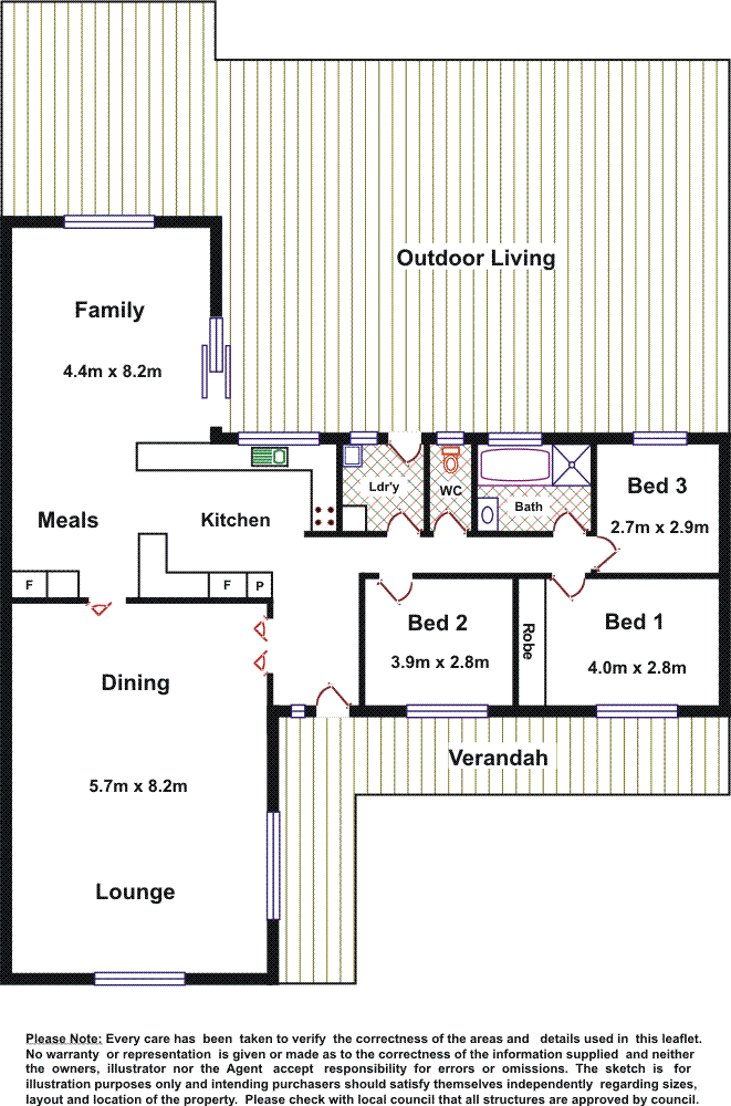 Floorplan of Homely house listing, 67 Muddy Lane, Moonta SA 5558