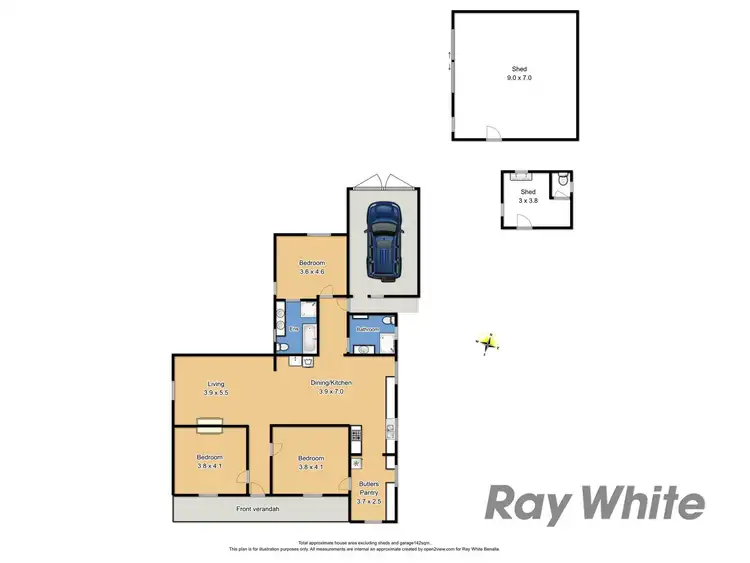 Floorplan of Homely house listing, 52 Deas Street, Benalla VIC 3672