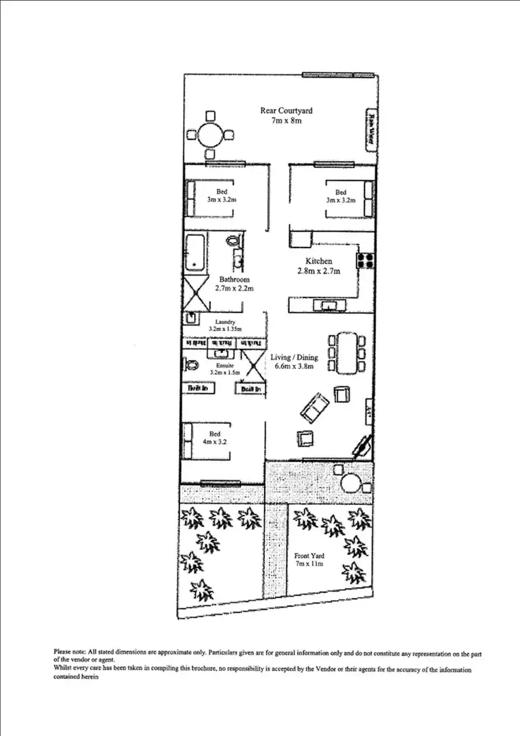 Floorplan of Homely unit listing, Unit 1/6-8 Rowe Terrace, Ardrossan SA 5571