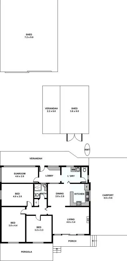 Floorplan of Homely house listing, 42 Main Coast Road, Pine Point SA 5571