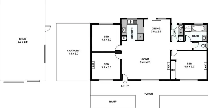 Floorplan of Homely house listing, 37 Main Street, Pine Point SA 5571