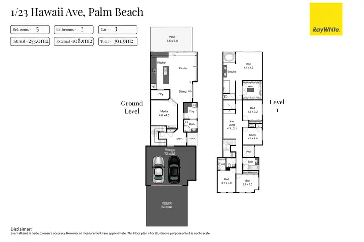 Floorplan of Homely other listing, 1/23 Hawaii Avenue, Palm Beach QLD 4221