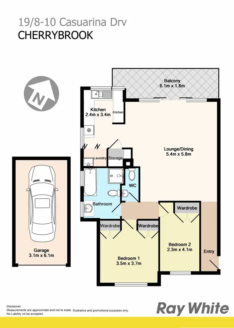 Floorplan of Homely retirement listing, 19/8-10 Casuarina Drive, Cherrybrook NSW 2126