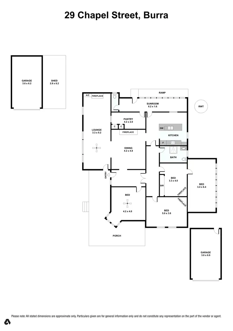 Floorplan of Homely house listing, 29 Chapel Street, Burra SA 5417