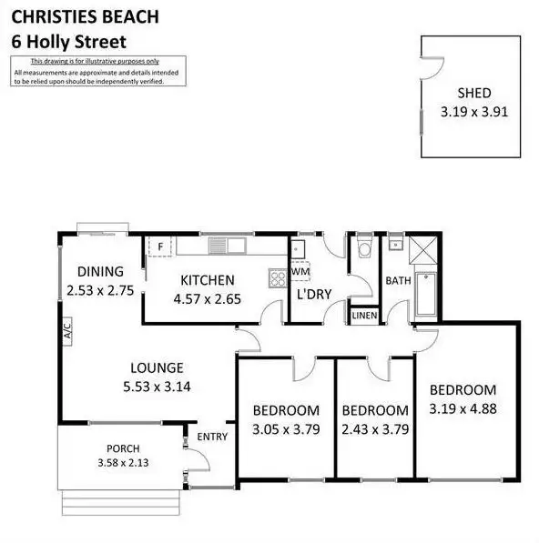 Floorplan of Homely land listing, 6 Holly Street, Christies Beach SA 5165