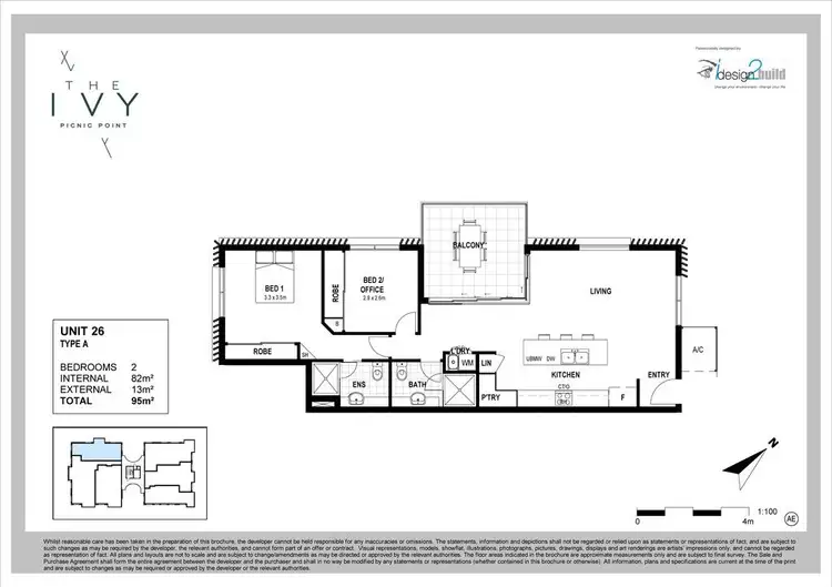 Floorplan of Homely unit listing, 26/26-28 Picnic Point Esplanade, Maroochydore QLD 4558