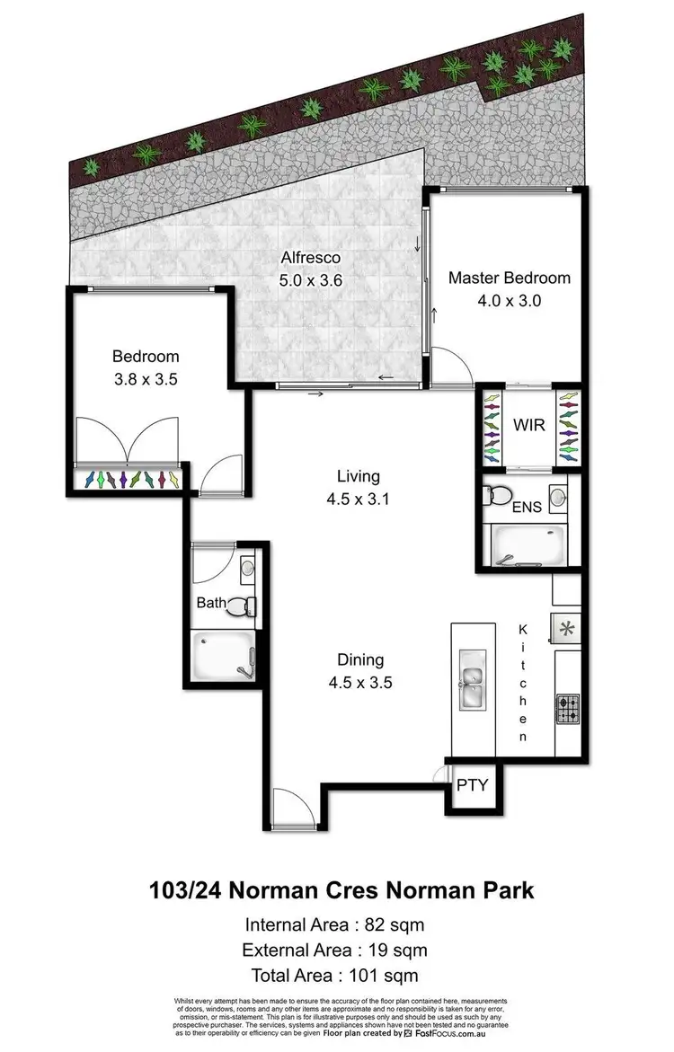 Floorplan of Homely unit listing, 103/24 Norman Crescent, Norman Park QLD 4170