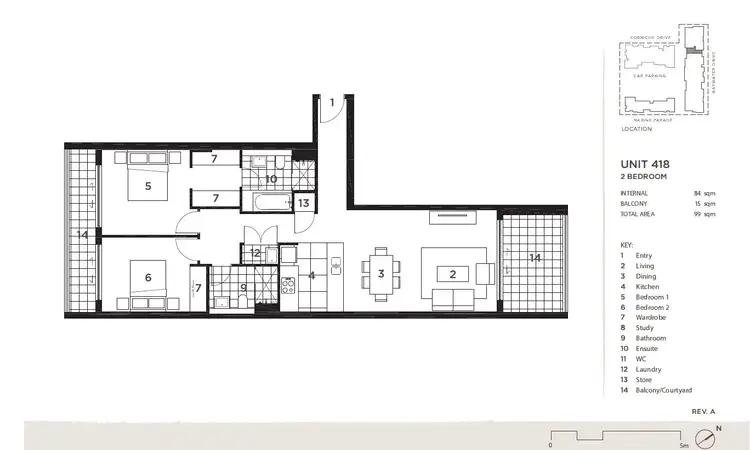 Floorplan of Homely apartment listing, 418/16 Baywater Drive, Wentworth Point NSW 2127