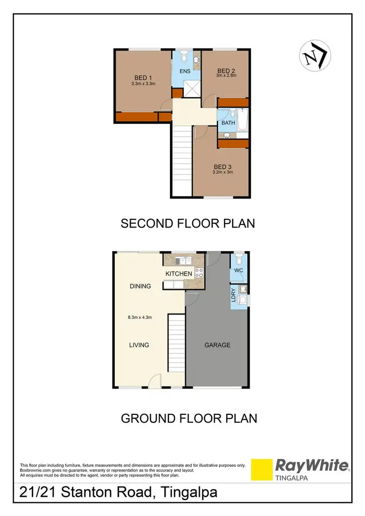 Floorplan of Homely townhouse listing, 21/21 Stanton Road, Tingalpa QLD 4173