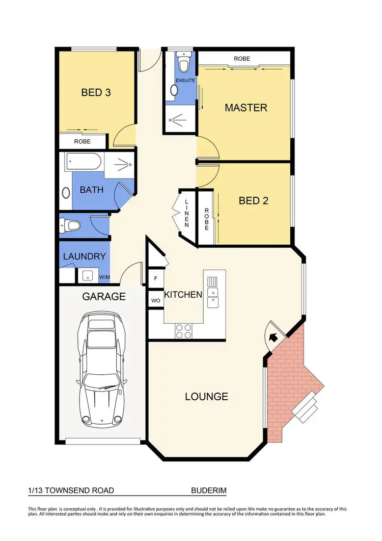 Floorplan of Homely unit listing, 1/13 Townsend Road, Buderim QLD 4556