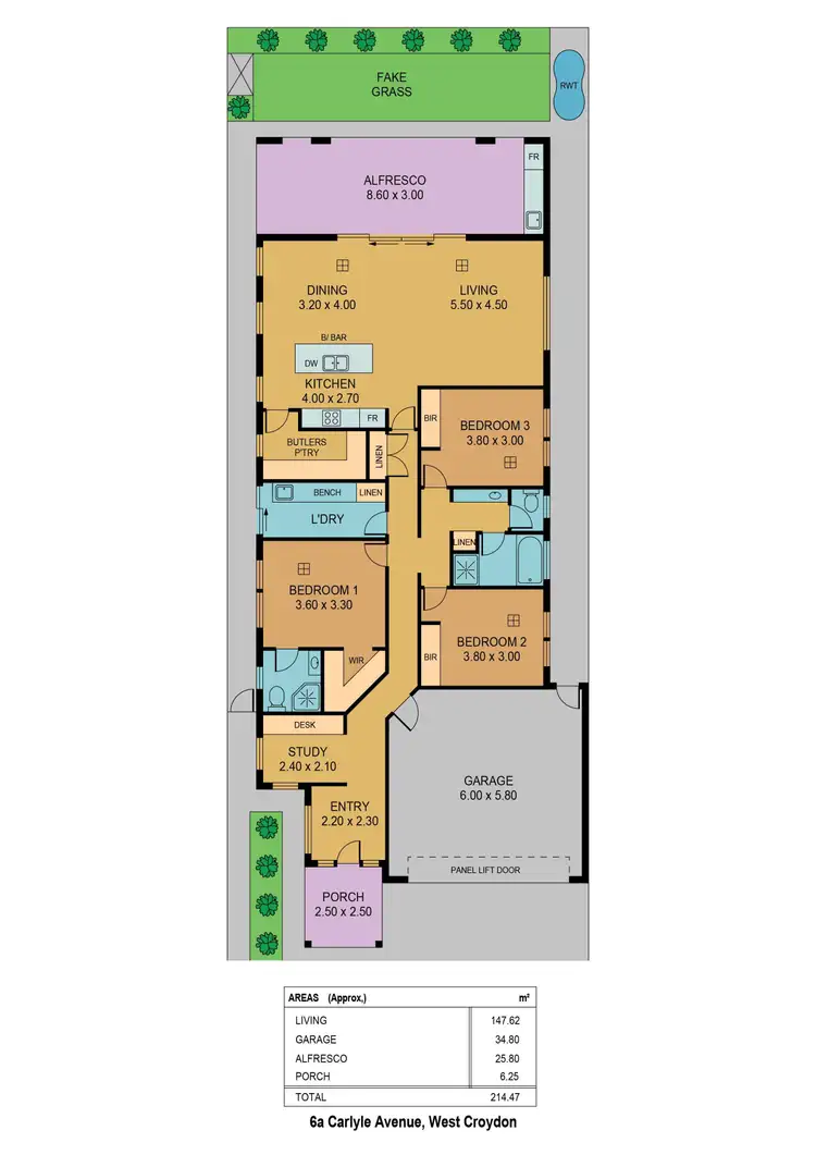 Floorplan of Homely house listing, 6a Carlyle Avenue, West Croydon SA 5008