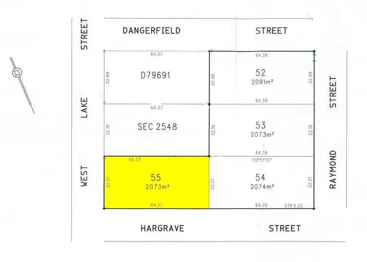 Floorplan of Homely land listing, 28 (Lot 55) Westlake Street, Kadina SA 5554