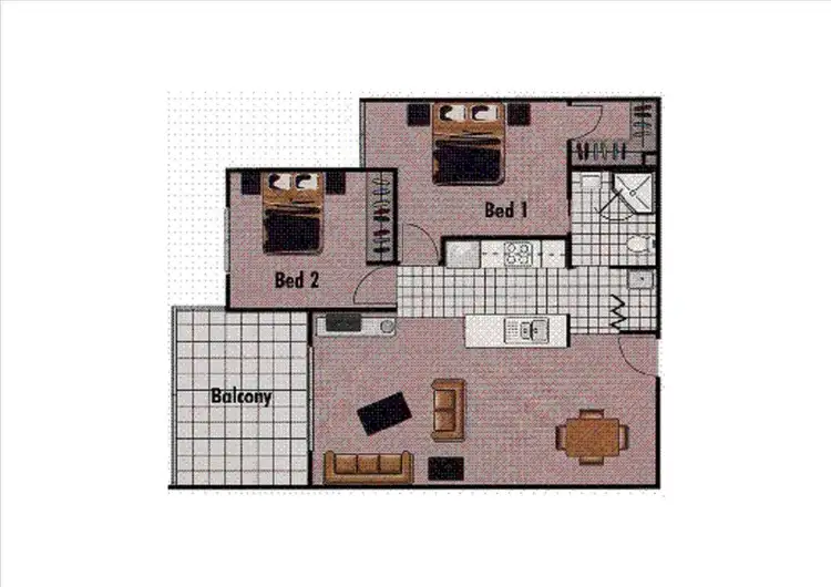 Floorplan of Homely apartment listing, 602/6 Exford Street, Brisbane QLD 4000