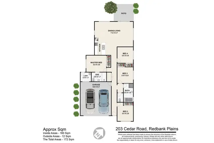 Floorplan of Homely house listing, 203 Cedar Road, Redbank Plains QLD 4301