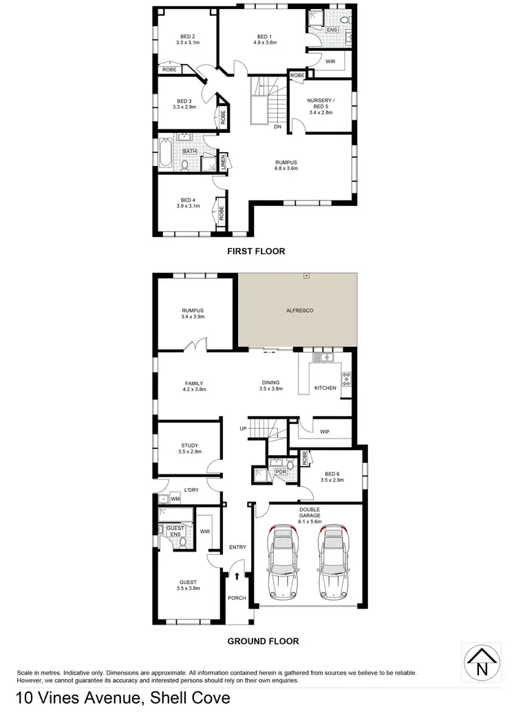 Floorplan of Homely house listing, 10 Vines Avenue, Shell Cove NSW 2529