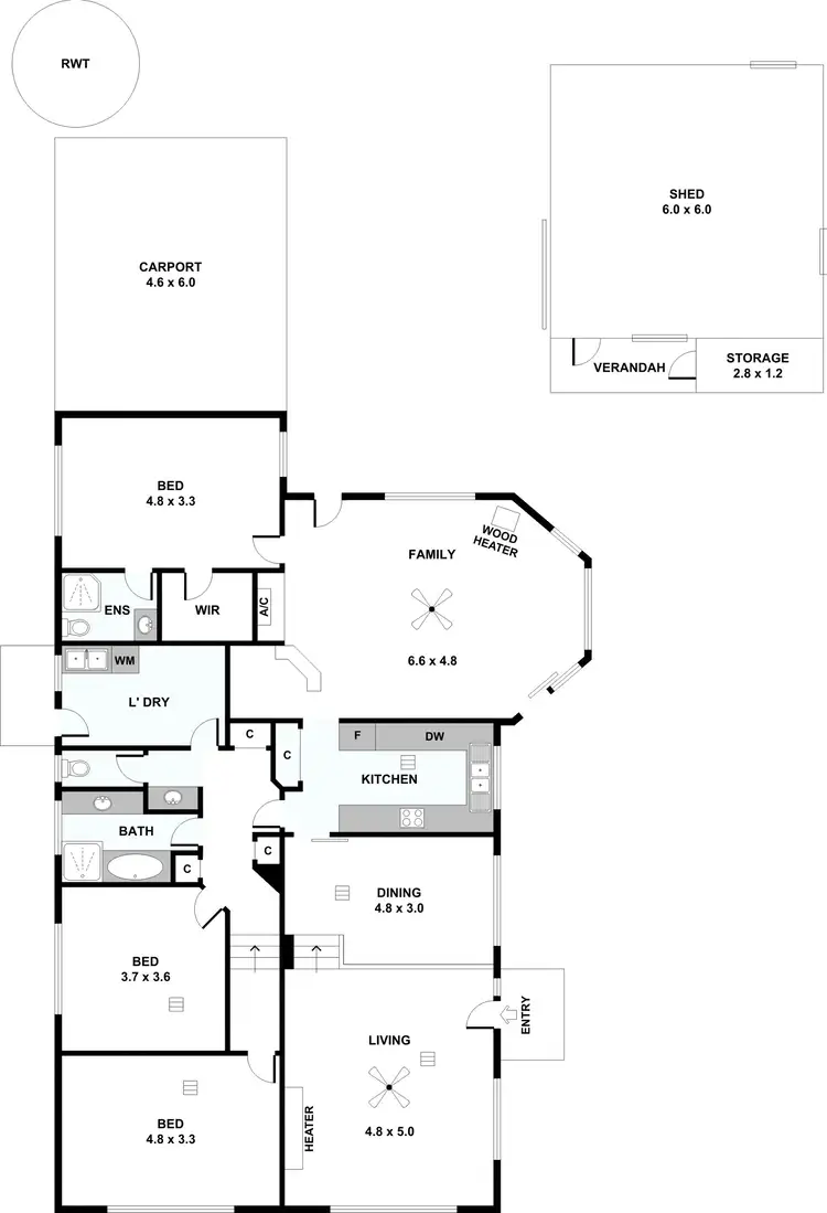 Floorplan of Homely house listing, 6 Michael Court, Clare SA 5453