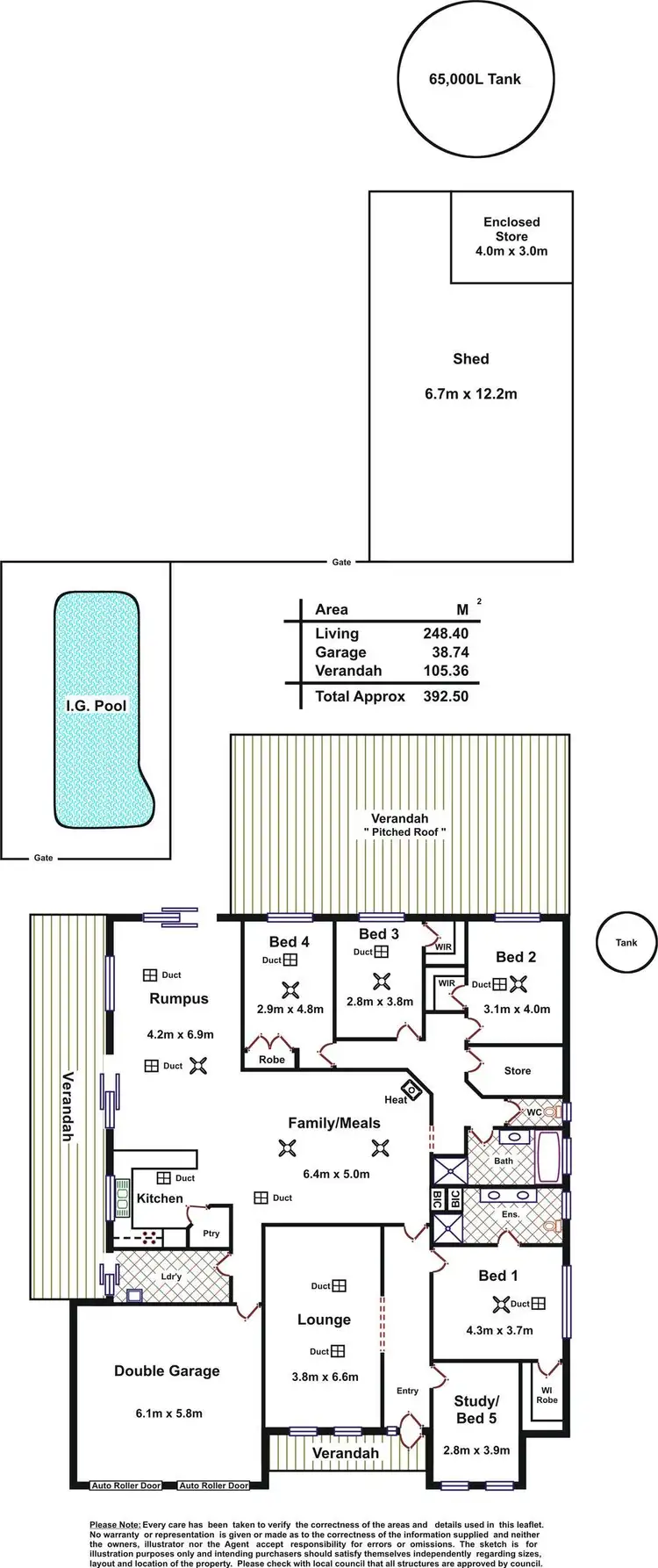 Floorplan of Homely house listing, 23 Cliff Road, Roseworthy SA 5371
