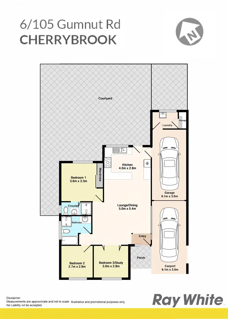 Floorplan of Homely townhouse listing, 6/105 Gumnut Road, Cherrybrook NSW 2126