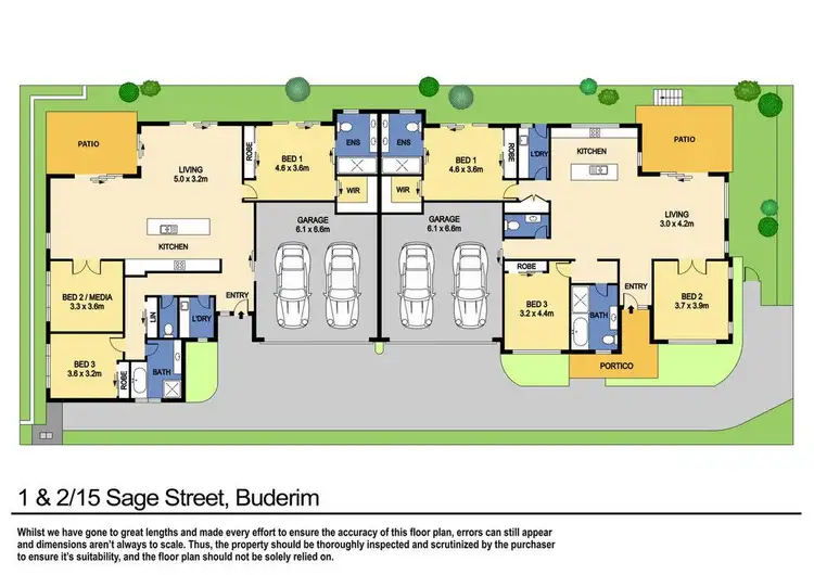 Floorplan of Homely house listing, 1 & 2/15 Sage Street, Buderim QLD 4556