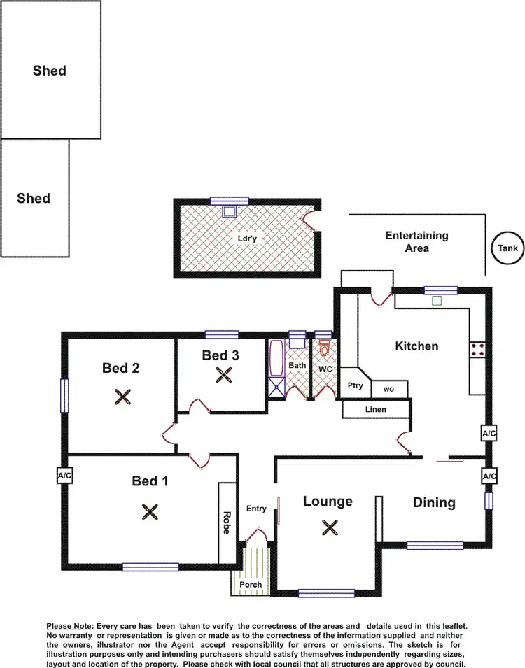 Floorplan of Homely house listing, 5 East Terrace, Kadina SA 5554