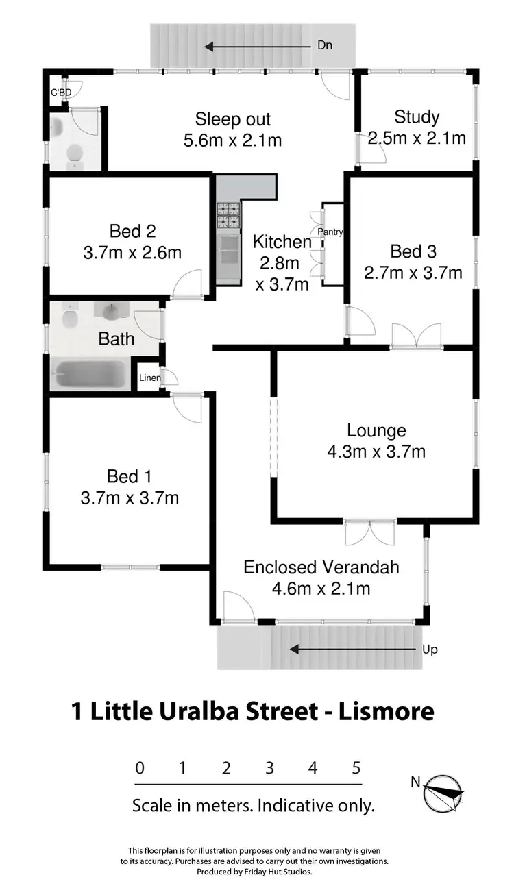 Floorplan of Homely house listing, 1 Little Uralba Street, Lismore NSW 2480