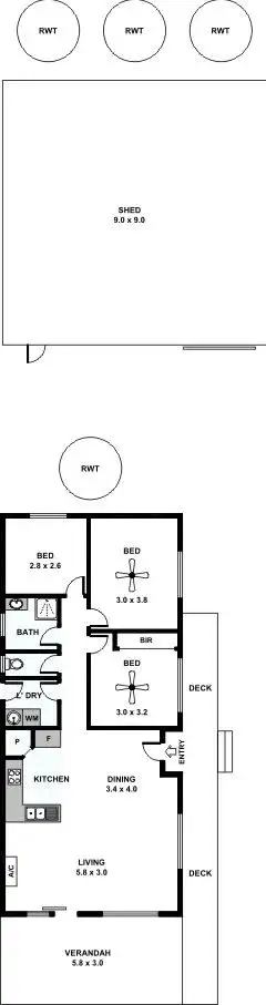 Floorplan of Homely house listing, 49 Grahn Road, James Well SA 5571