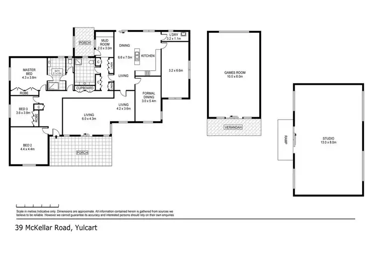 Floorplan of Homely rural property listing, 39 McKellars Road, Yulecart VIC 3301