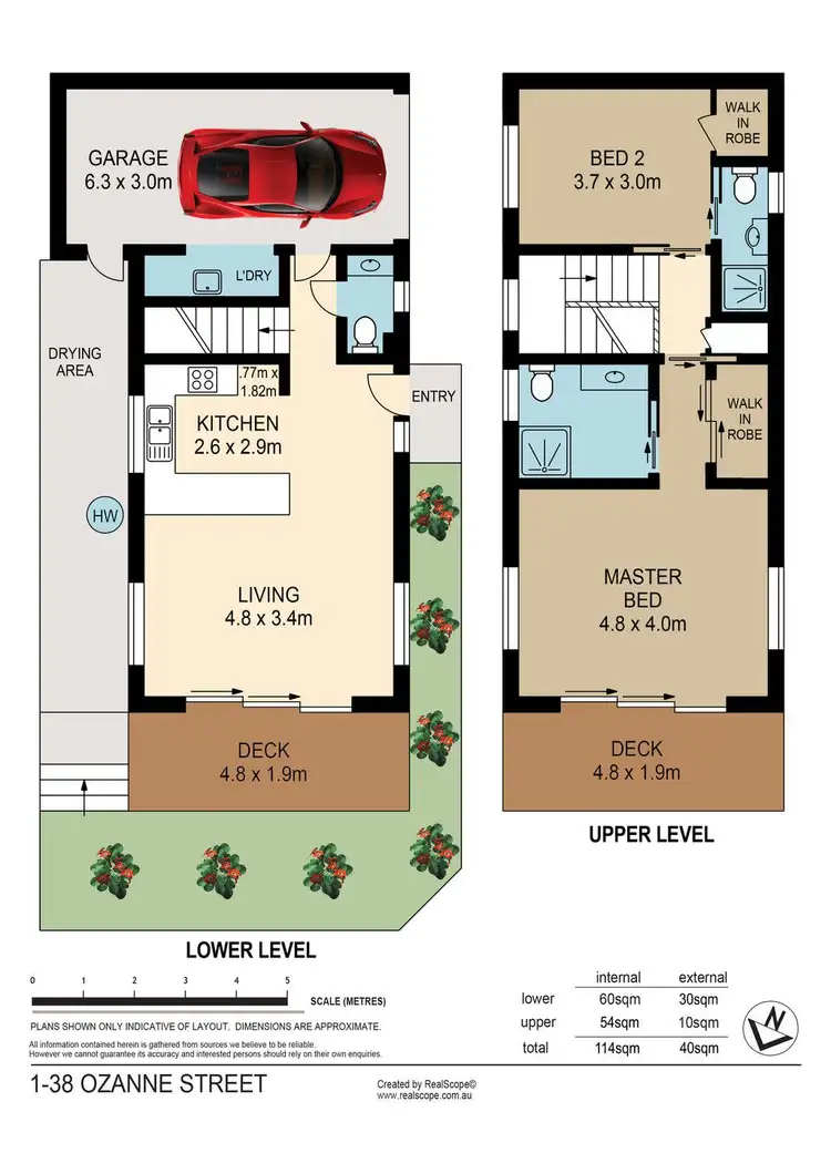 Floorplan of Homely townhouse listing, 1/38 Ozanne Street, Paddington QLD 4064