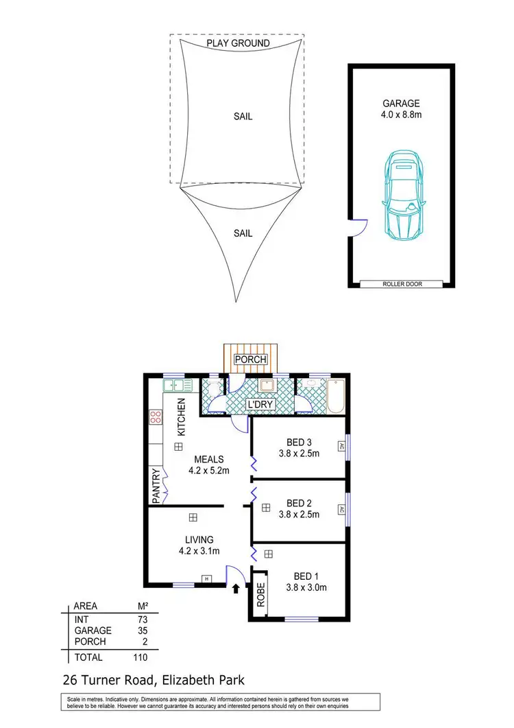 Floorplan of Homely house listing, 26 Turner Road, Elizabeth Park SA 5113