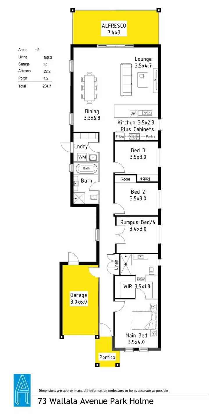 Floorplan of Homely house listing, 73 Wallala Avenue, Park Holme SA 5043