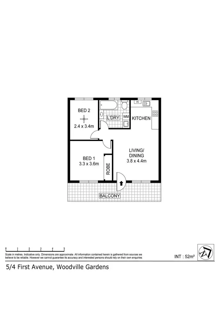 Floorplan of Homely house listing, 5/4 First Avenue, Woodville Gardens SA 5012