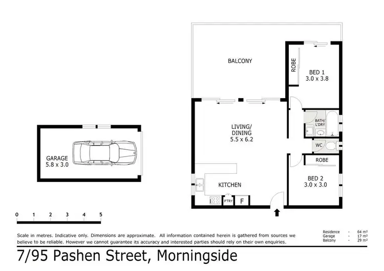 Floorplan of Homely unit listing, 7/95 Pashen Street, Morningside QLD 4170