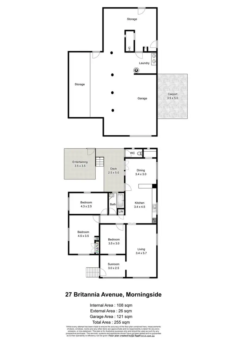 Floorplan of Homely house listing, 27 Britannia Avenue, Morningside QLD 4170