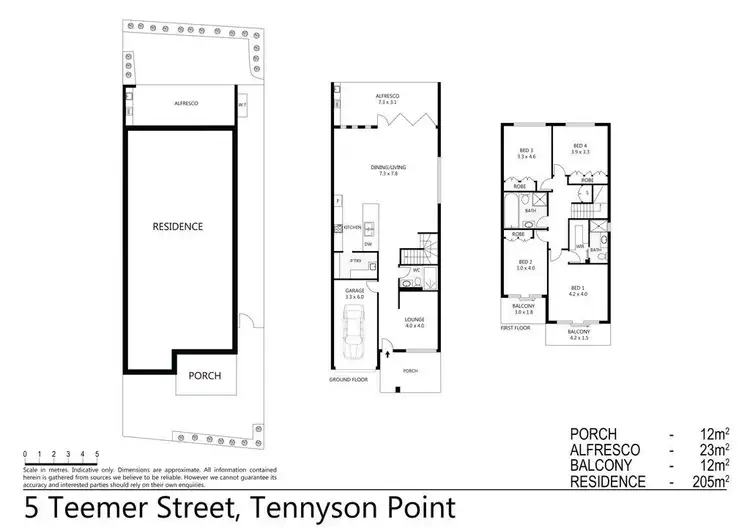 Floorplan of Homely house listing, 5a Teemer Street, Tennyson Point NSW 2111