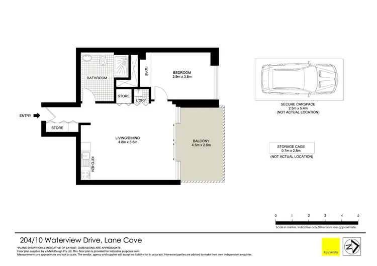 Floorplan of Homely apartment listing, 204/10 Waterview Drive, Lane Cove NSW 2066