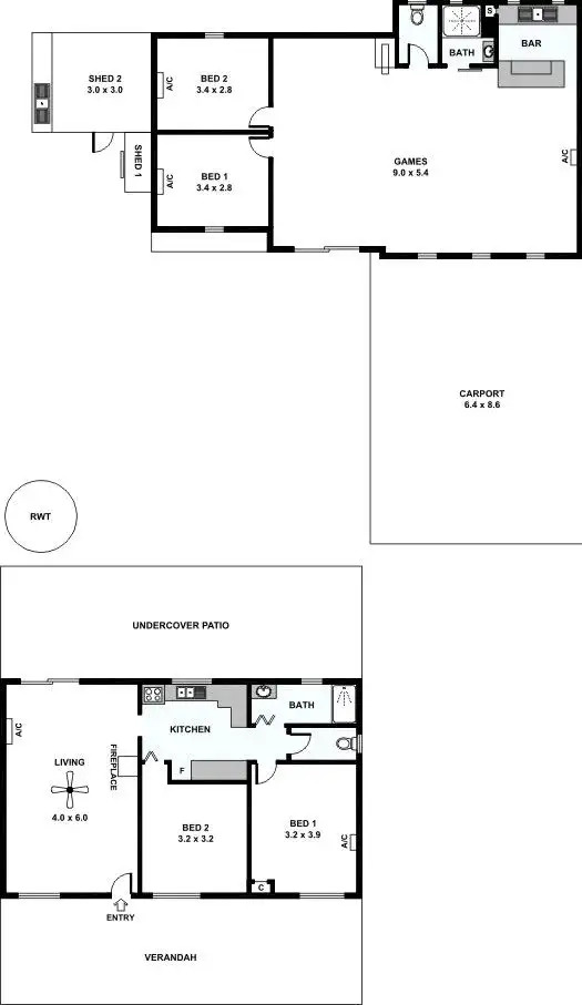 Floorplan of Homely house listing, 13 Allen Road, Tiddy Widdy Beach SA 5571