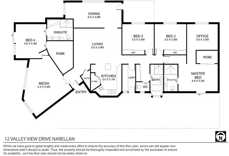 Floorplan of Homely house listing, 12 Valley View Rise, Mooloolah Valley QLD 4553