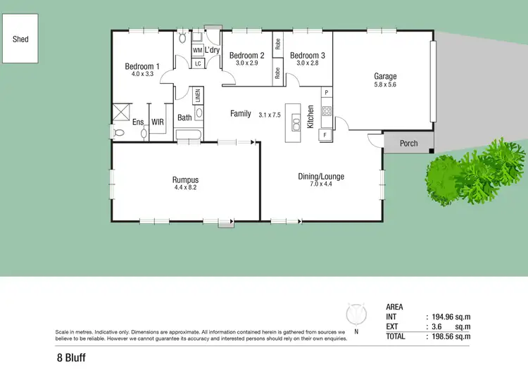 Floorplan of Homely house listing, 8 Bluff Street, Bushland Beach QLD 4818