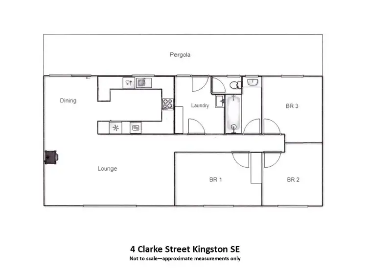 Floorplan of Homely house listing, 4 Clarke Street, Kingston Se SA 5275