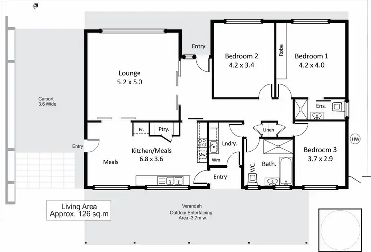 Floorplan of Homely house listing, 8 Aitken Street, Berri SA 5343