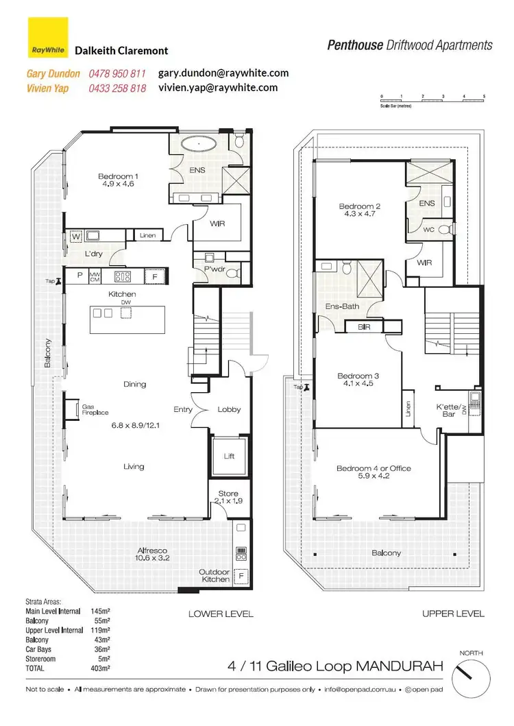 Floorplan of Homely apartment listing, 4/11 Galileo Loop, Mandurah WA 6210