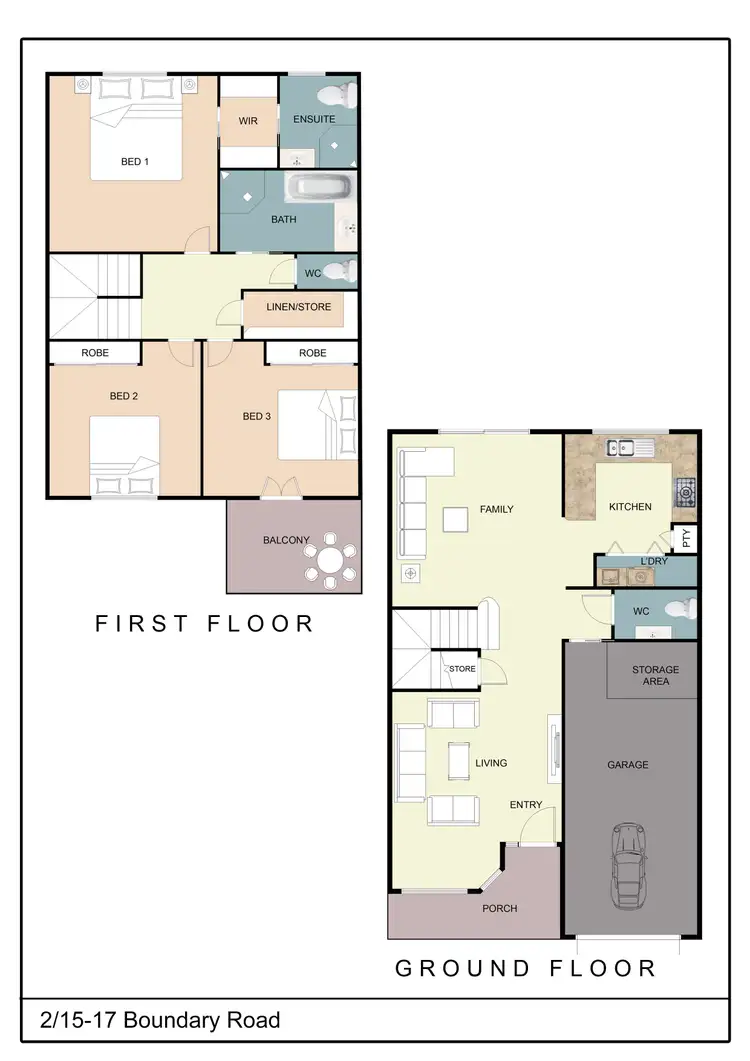 Floorplan of Homely townhouse listing, 2/15-17 Boundary Road, Dubbo NSW 2830