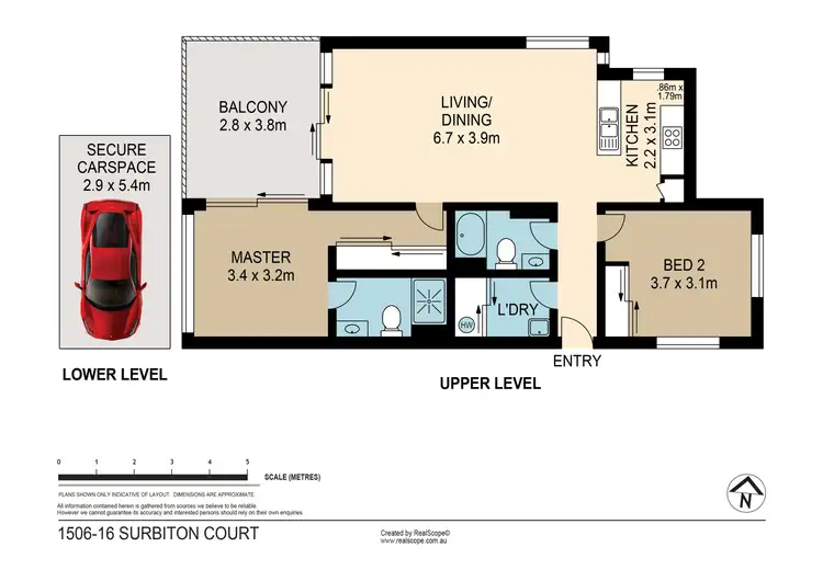 Floorplan of Homely apartment listing, 1506/16-28 Surbiton Court, Carindale QLD 4152