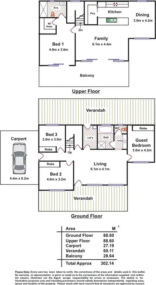 Floorplan of Homely house listing, 6 Rupara Road, North Beach SA 5556