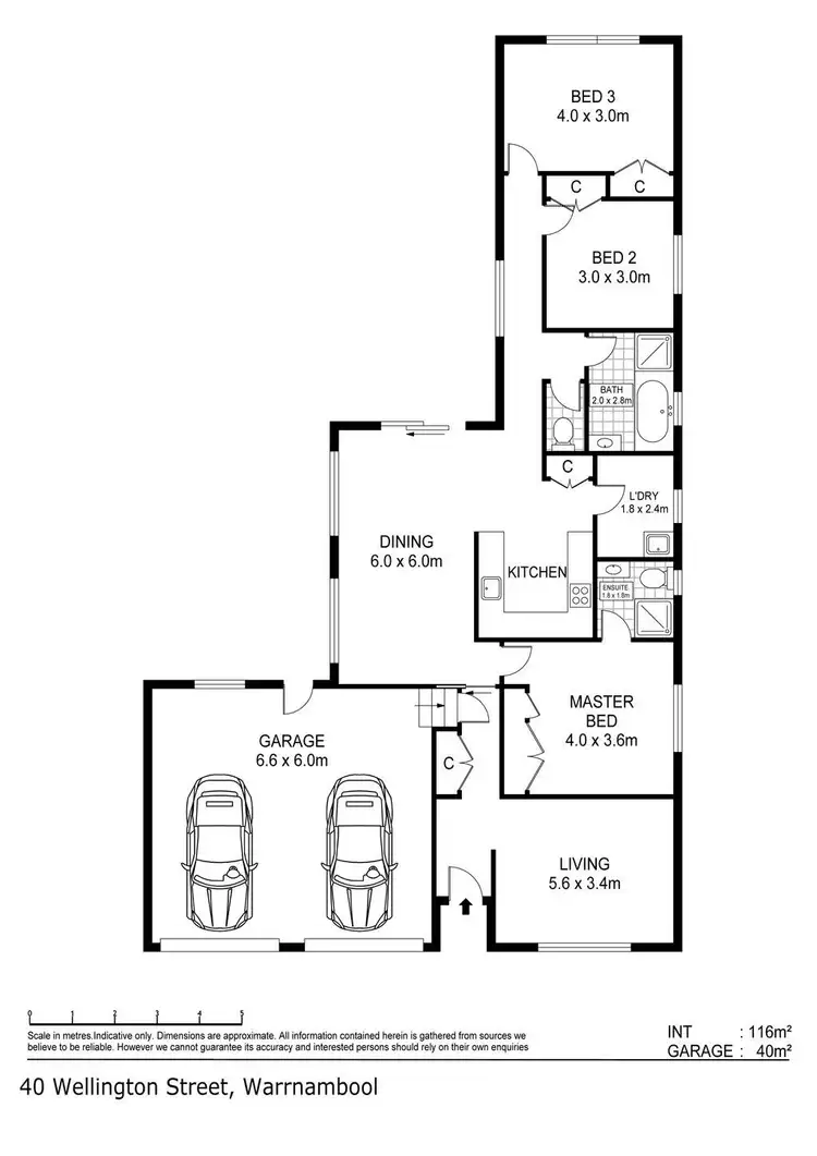 Floorplan of Homely house listing, 40 Wellington Street, Warrnambool VIC 3280