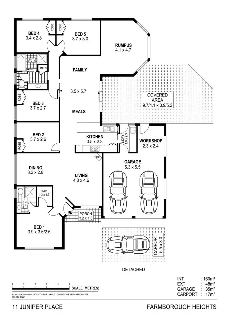 Floorplan of Homely house listing, 11 Juniper Place, Farmborough Heights NSW 2526