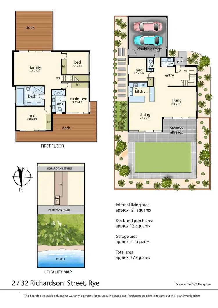 Floorplan of Homely house listing, 2/32 Richardson Street, Rye VIC 3941