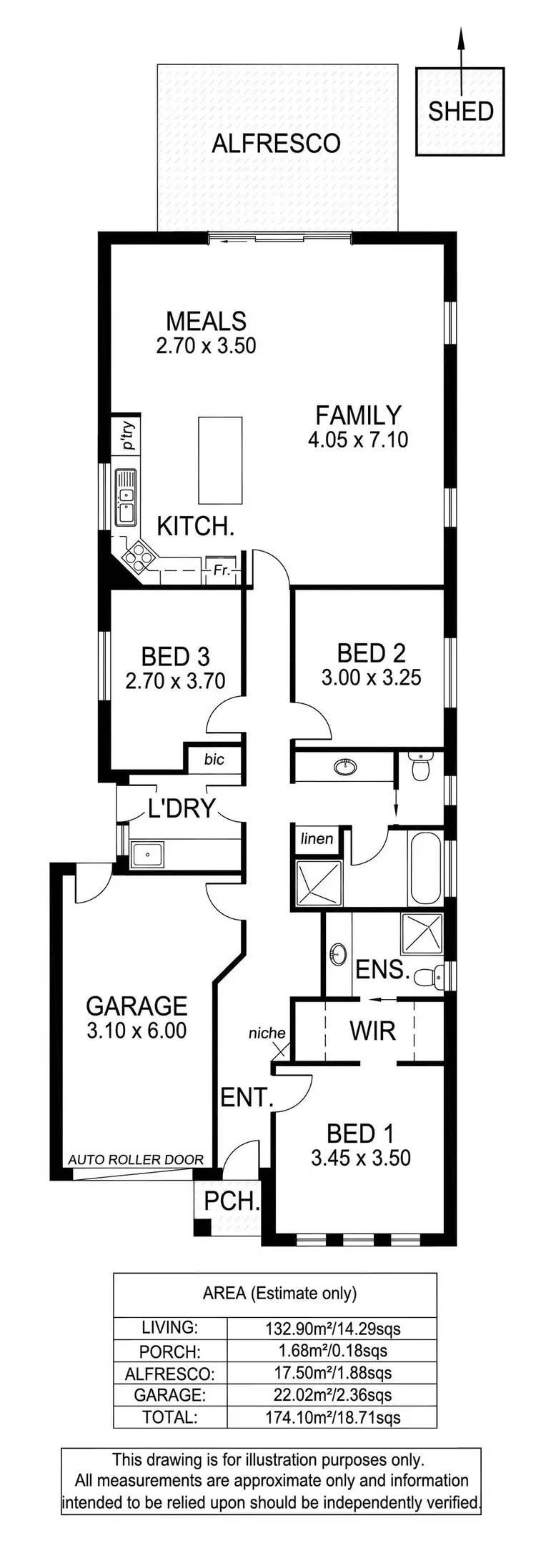 Floorplan of Homely house listing, 17 Weroona Avenue, Park Holme SA 5043